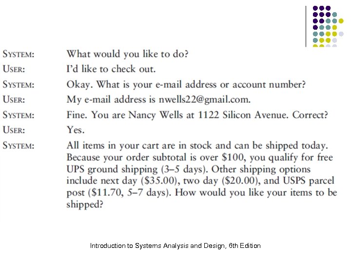 Introduction to Systems Analysis and Design, 6 th Edition 