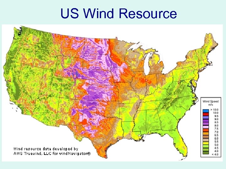 US Wind Resource Source: NREL 