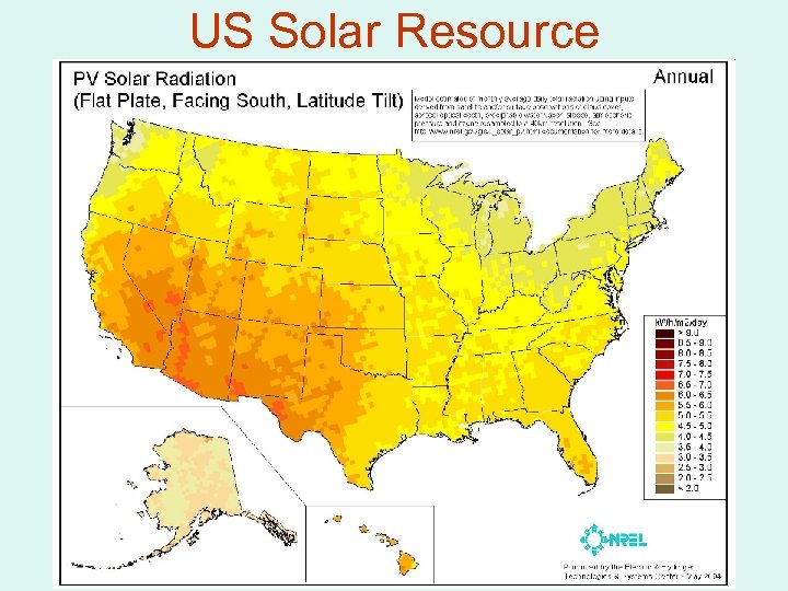 US Solar Resource 