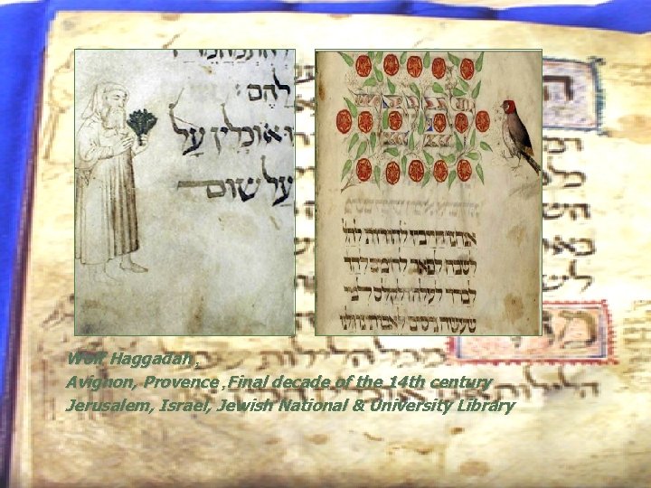 Wolf Haggadah , Avignon, Provence , Final decade of the 14 th century Jerusalem,