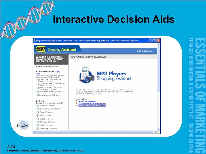 Interactive Decision Aids 3 -24 Brassington & Pettitt, Essentials of Marketing 2 e, ©