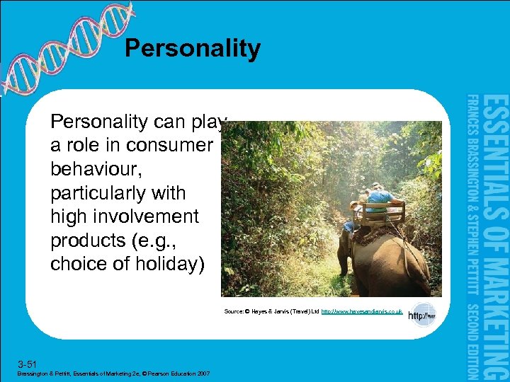 Personality can play a role in consumer behaviour, particularly with high involvement products (e.