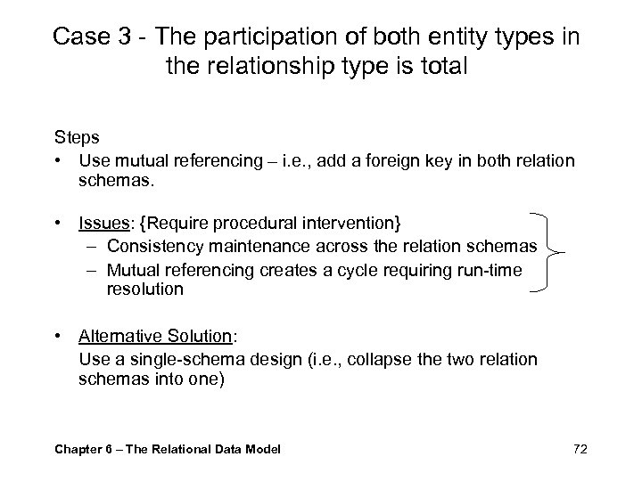 Case 3 - The participation of both entity types in the relationship type is