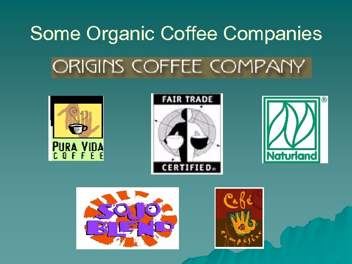Some Organic Coffee Companies 