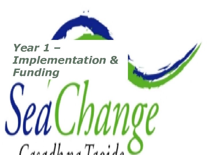 Year 1 – Implementation & Funding 