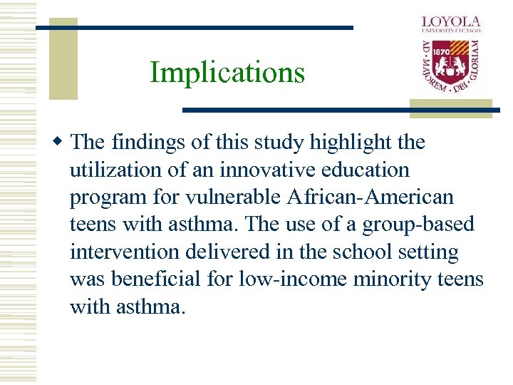 Implications w The findings of this study highlight the utilization of an innovative education