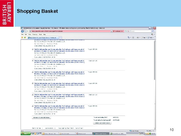 Shopping Basket 10 