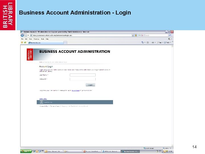 Business Account Administration - Login 14 