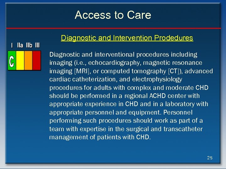 Access to Care Diagnostic and Intervention Prodedures Diagnostic and interventional procedures including imaging (i.