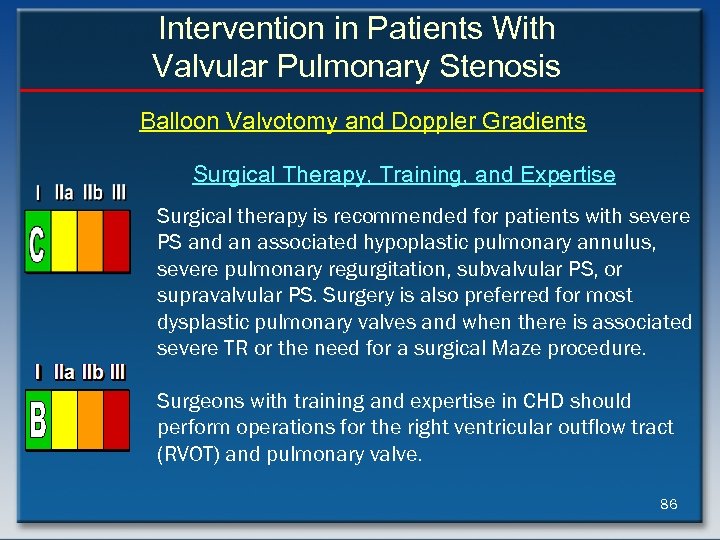 Intervention in Patients With Valvular Pulmonary Stenosis Balloon Valvotomy and Doppler Gradients Surgical Therapy,