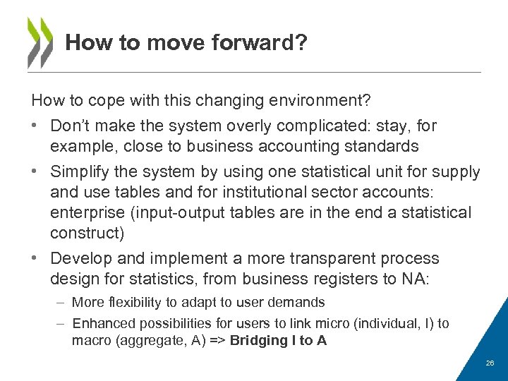 How to move forward? How to cope with this changing environment? • Don’t make