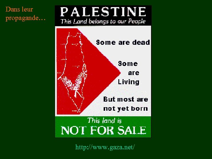 Dans leur propagande… http: //www. gaza. net/ 
