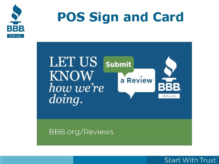 POS Sign and Card 