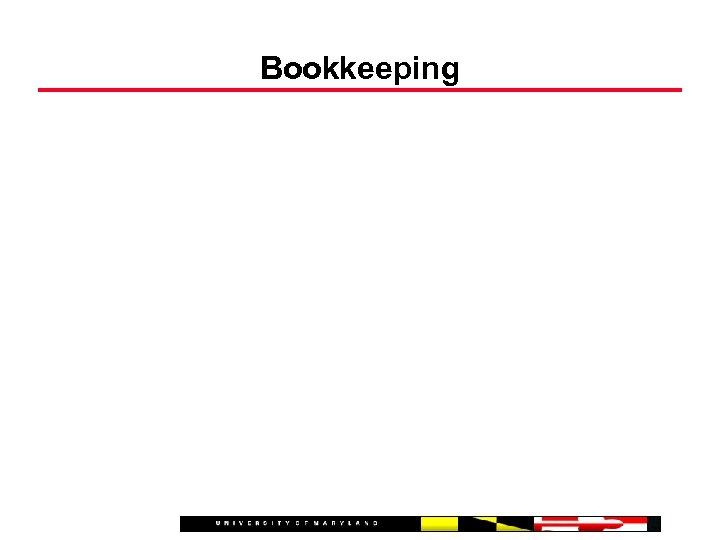 Bookkeeping 