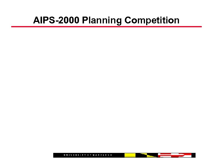 AIPS-2000 Planning Competition 