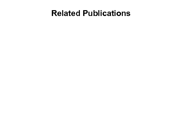 Related Publications 