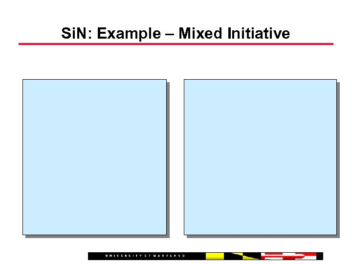 Si. N: Example – Mixed Initiative 