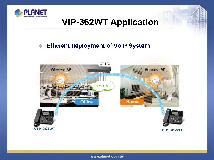 VIP-362 WT Application u Efficient deployment of Vo. IP System 