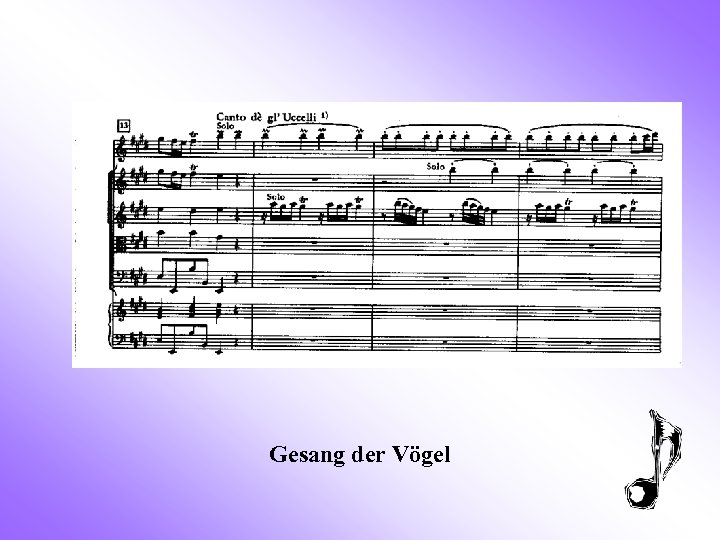 Gesang der Vögel 