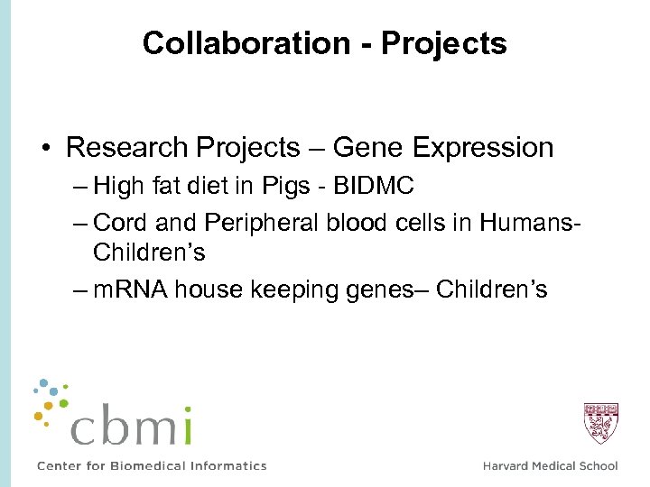 Collaboration - Projects • Research Projects – Gene Expression – High fat diet in