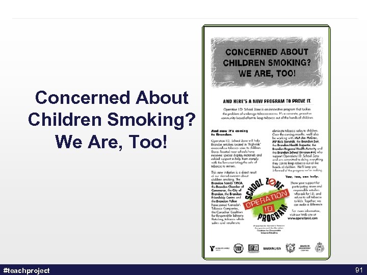Concerned About Children Smoking? We Are, Too! #teachproject 91 