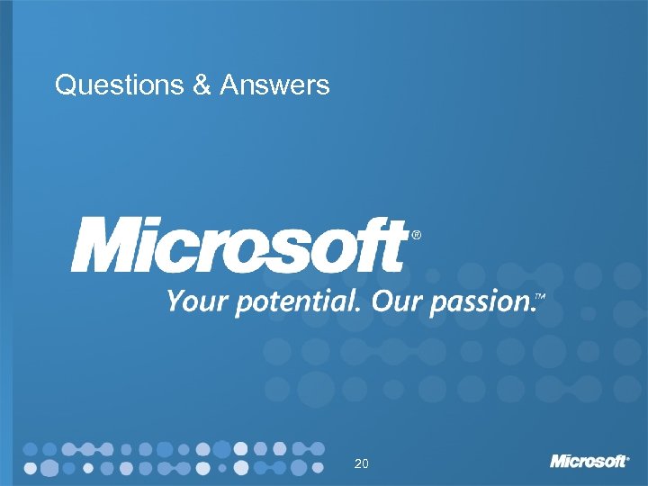 Questions & Answers 20 