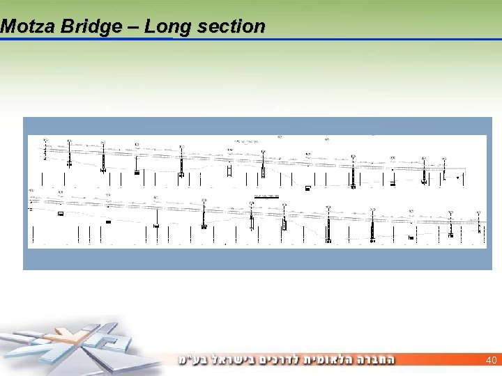 Motza Bridge – Long section 40 