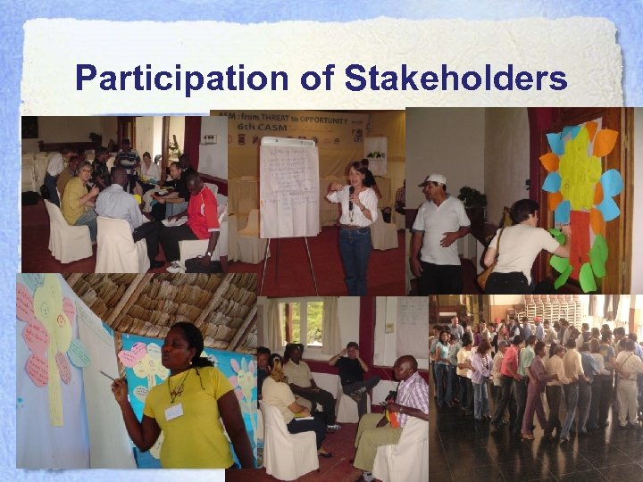 Participation of Stakeholders 