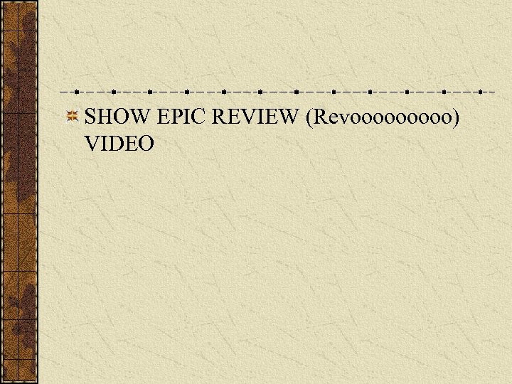 SHOW EPIC REVIEW (Revooooo) VIDEO 