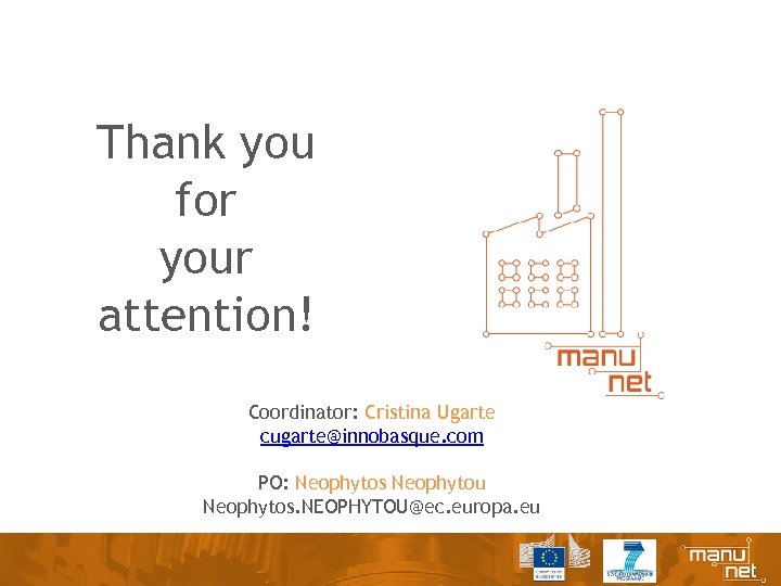 Thank you for your attention! Coordinator: Cristina Ugarte cugarte@innobasque. com PO: Neophytos Neophytou Neophytos.
