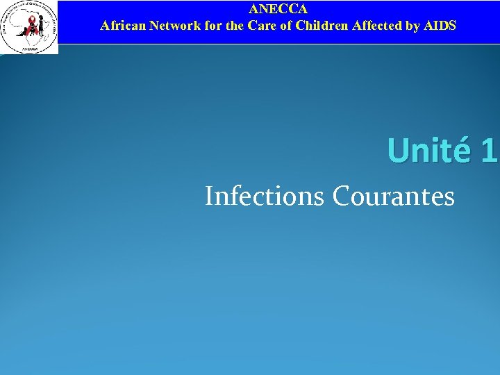 ANECCA African Network for the Care of Children Affected by AIDS Unité 1 Infections