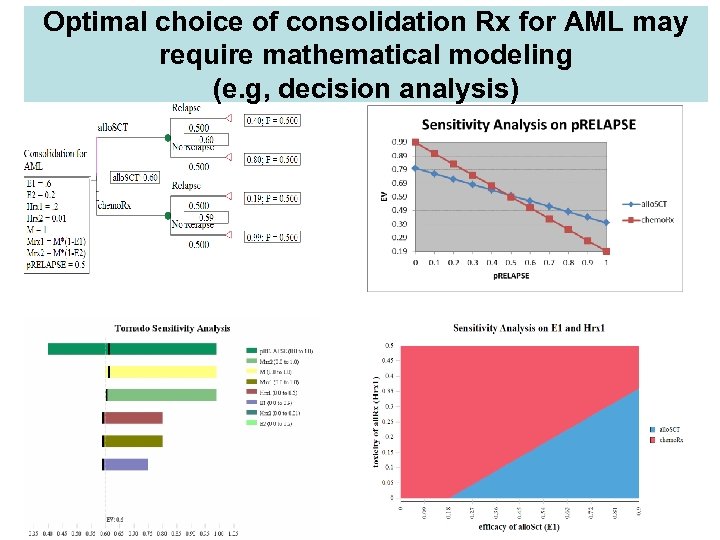 Optimal choice of consolidation Rx for AML may require mathematical modeling (e. g, decision