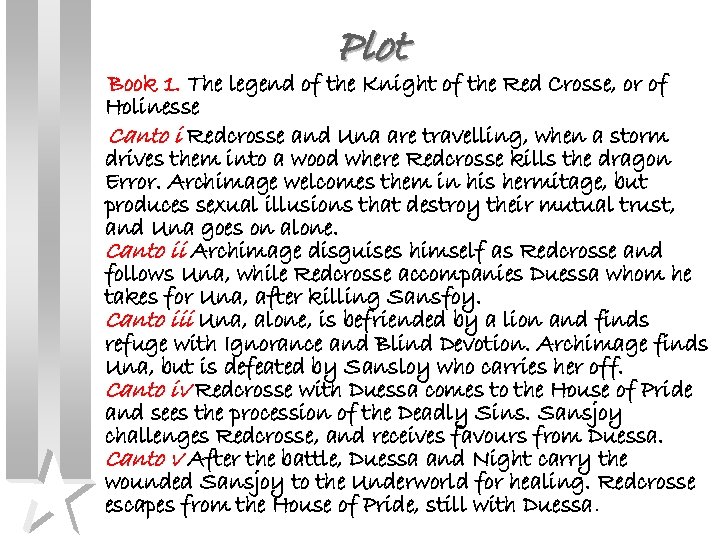Plot Book 1. The legend of the Knight of the Red Crosse, or of