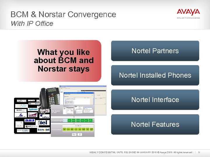 BCM & Norstar Convergence With IP Office What you like about BCM and Norstar