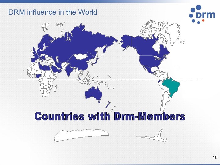 DRM influence in the World 19 