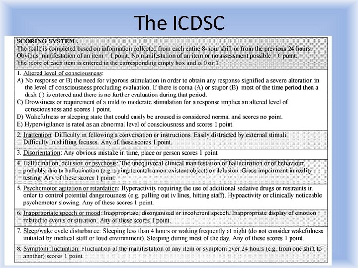 The ICDSC 