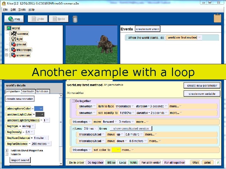 Another example with a loop 106 Copyright 2017 by Janson Industries 