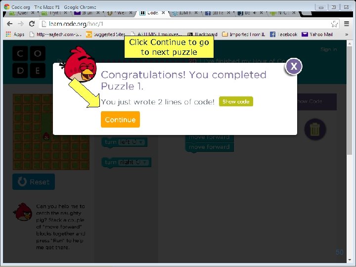 Click Continue to go to next puzzle 50 Copyright 2014 by Janson Industries 