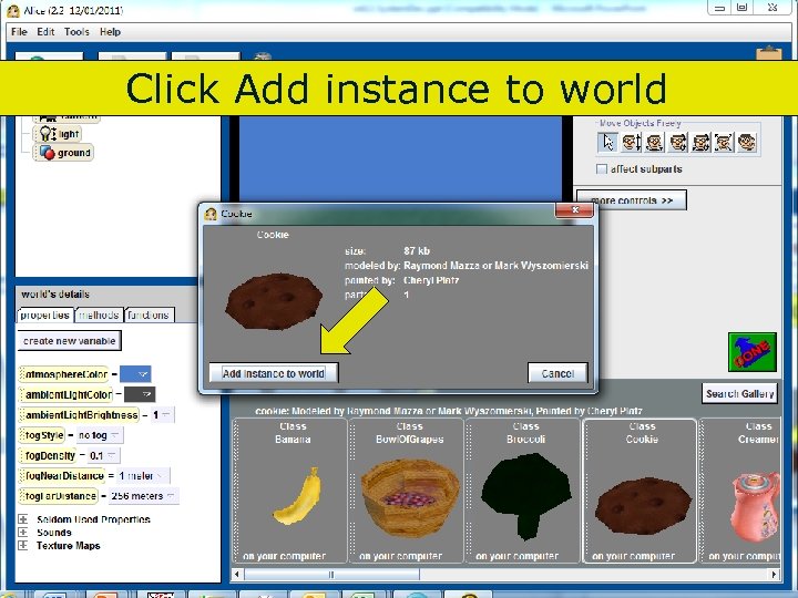 Click Add instance to world 83 Copyright 2017 by Janson Industries 