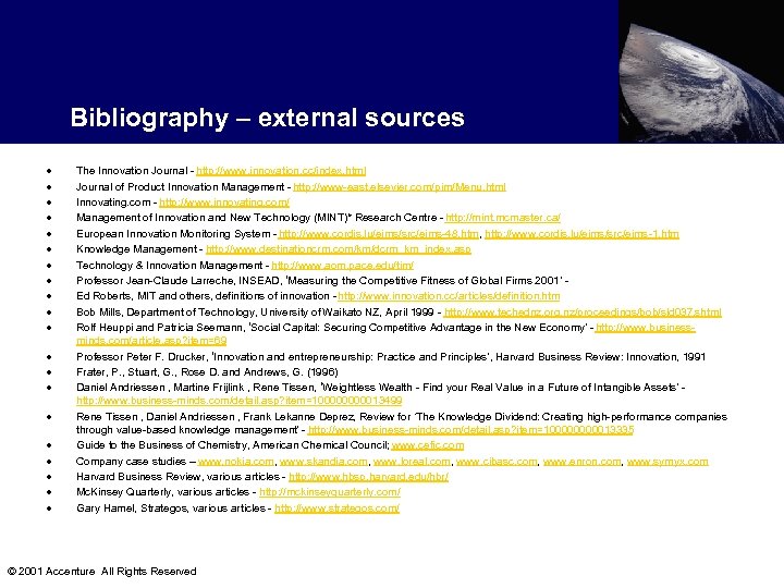 Bibliography – external sources · · · · · The Innovation Journal - http: