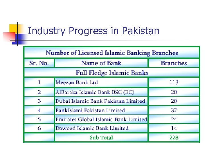 Industry Progress in Pakistan 