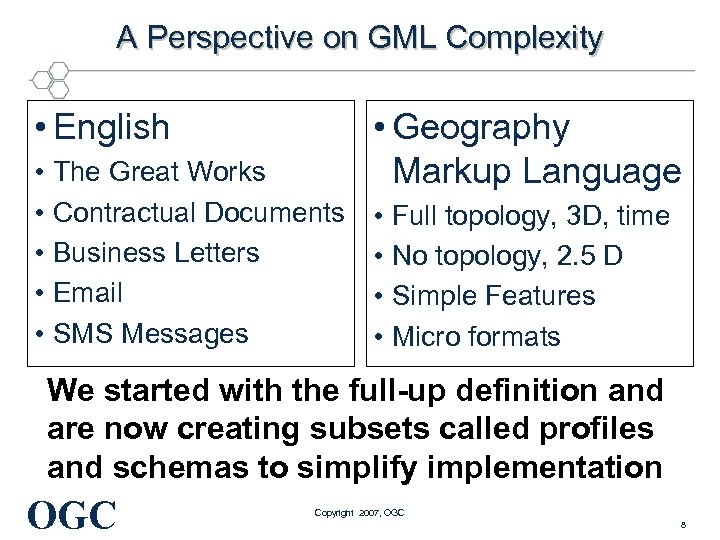 A Perspective on GML Complexity • English • The Great Works • Contractual Documents