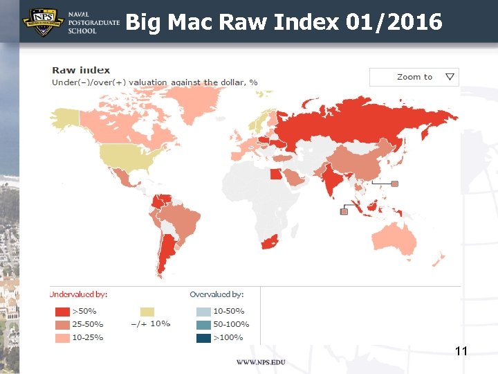 Big Mac Raw Index 01/2016 11 