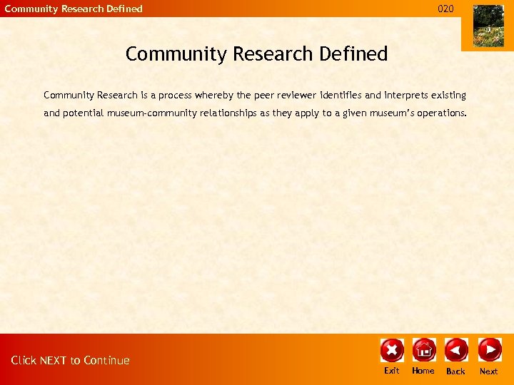 Community Research Defined 020 Community Research Defined Community Research is a process whereby the