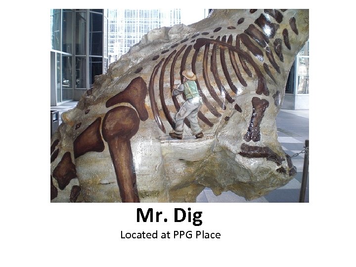 Mr. Dig Located at PPG Place 