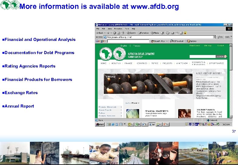 More information is available at www. afdb. org n. Financial and Operational Analysis n.