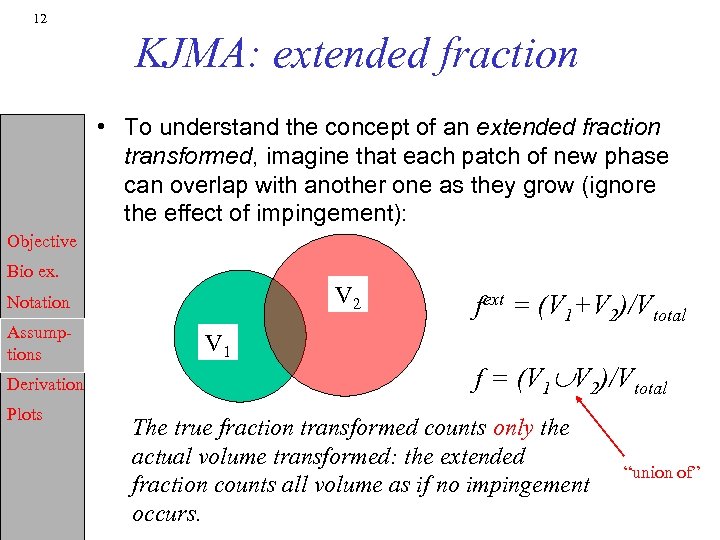 12 KJMA: extended fraction • To understand the concept of an extended fraction transformed,