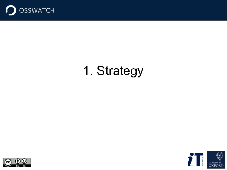 1. Strategy 