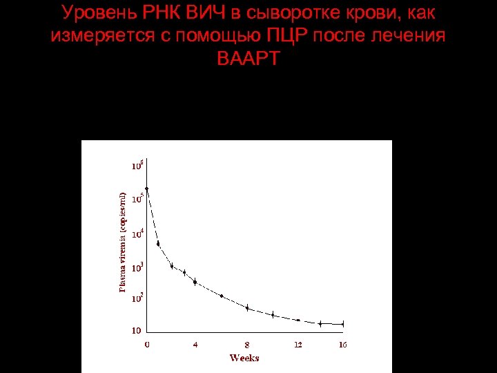 Уровень РНК ВИЧ в сыворотке крови, как измеряется с помощью ПЦР после лечения ВААРТ