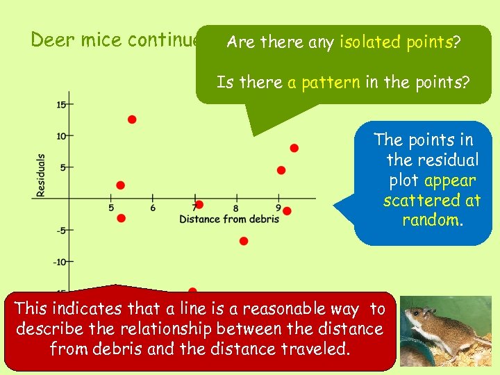 Deer mice continued Are there any isolated points? Is there a pattern in the